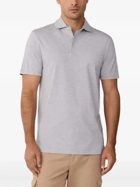 Scurt tricou polo Hackett London gri