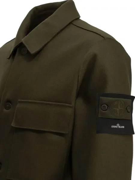Geacă Stone Island cu strasuri verde