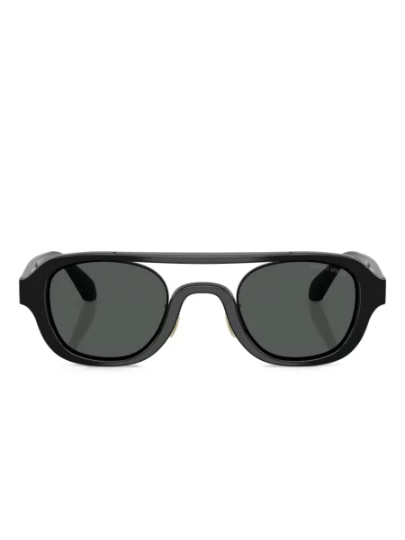 Ochelari de soare rotunzi Giorgio Armani negru