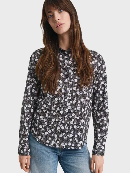 Сорочка Gant в квіточку з принтом