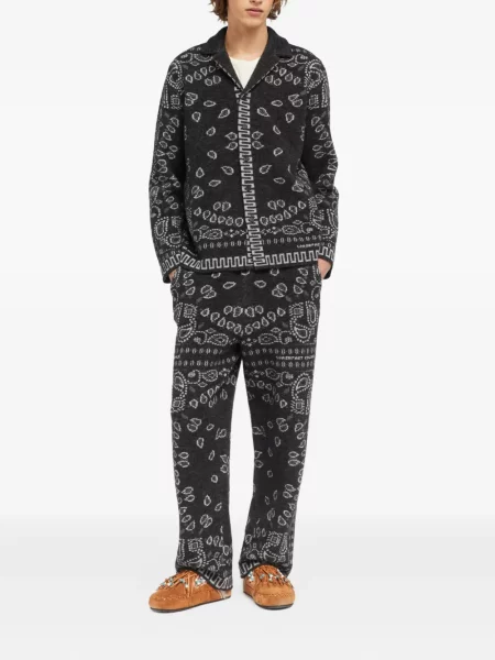 Žakárové kalhoty Alanui šedé