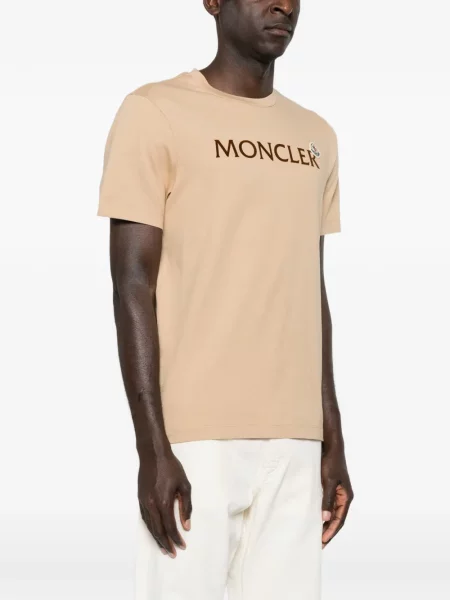 Tricou Moncler cu autograf maro