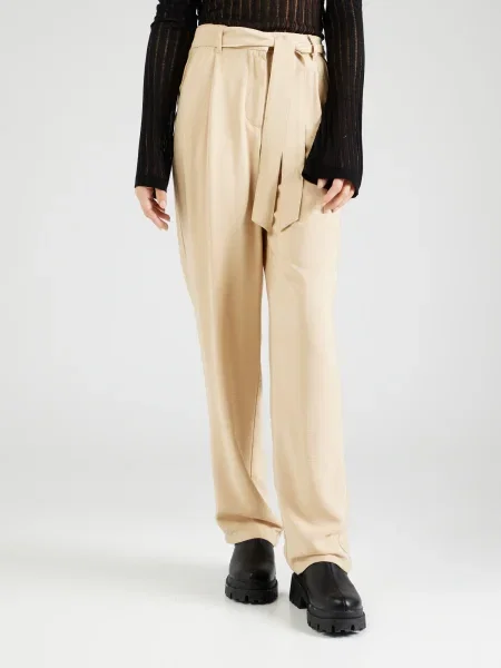 VERO MODA Pantaloni cutați ELSA închis bej