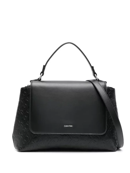 Geantă Calvin Klein cu autograf negru