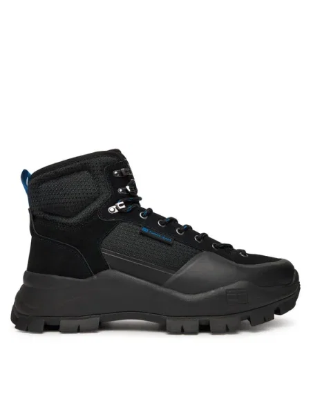 Tommy Jeans Trekingová obuv Tjm Hybrid Boot čierna