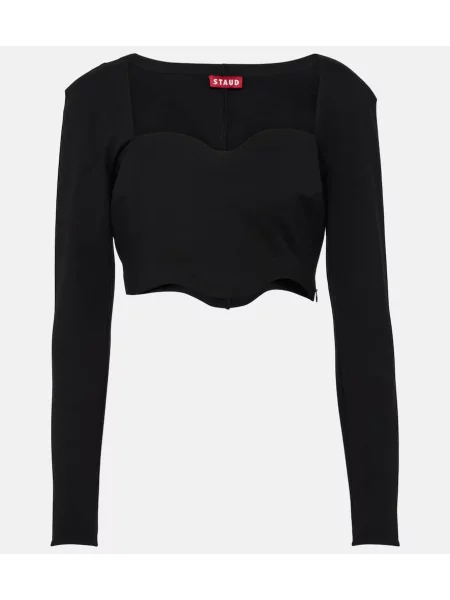 Cropp top Staud negru