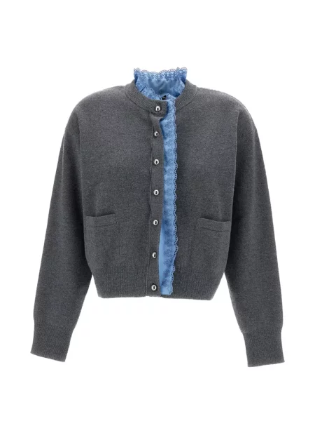 Cardigan Rabanne tricotate gri