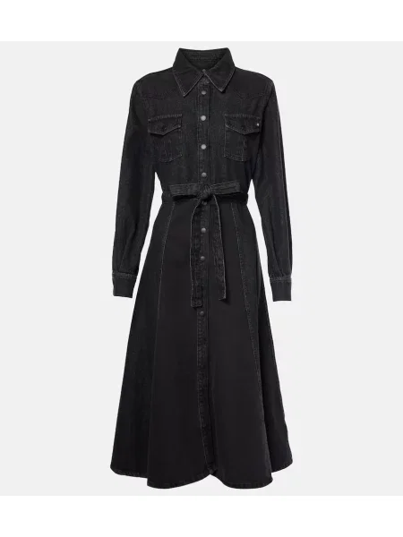 Odgovarati traper haljina Ag Jeans crna