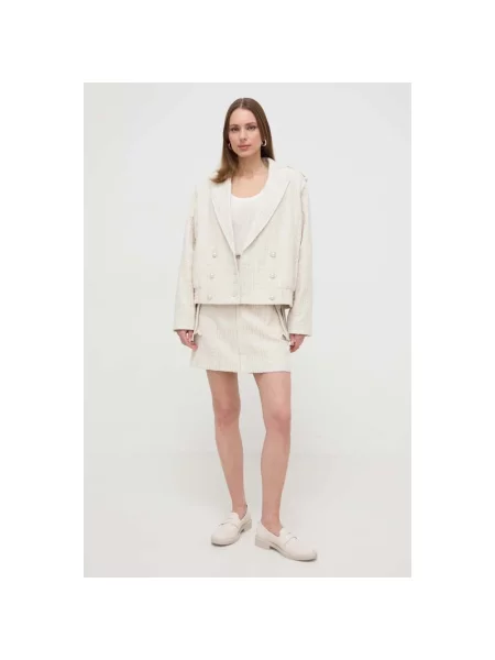 Spódnica ołówkowa Custommade beżowa