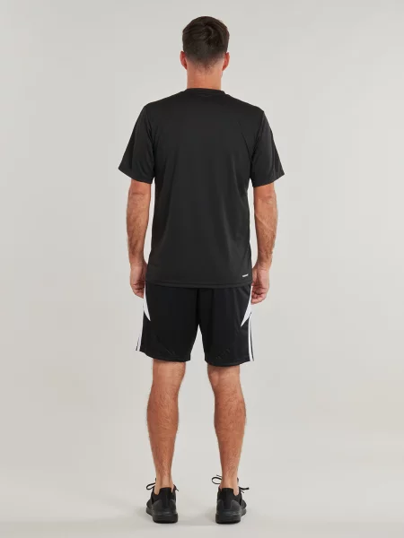 Prugasta majica Adidas crna