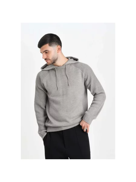 Bluza z kapturem Armani Exchange z kapturem szara