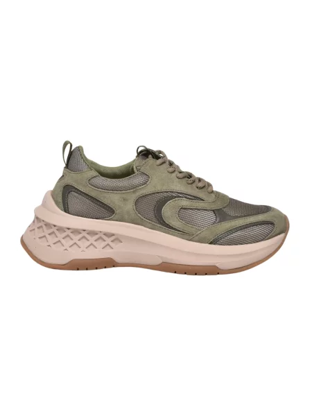 Sneakersy Emanuélle Vee skórzane zielone
