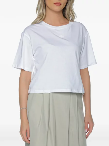 Tricou Armani Exchange cu broderie alb