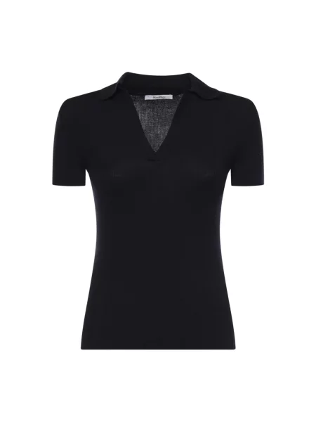 Polo Max Mara wełniane niebieskie