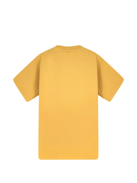 Tricou Stone Island cu strasuri scurt galben