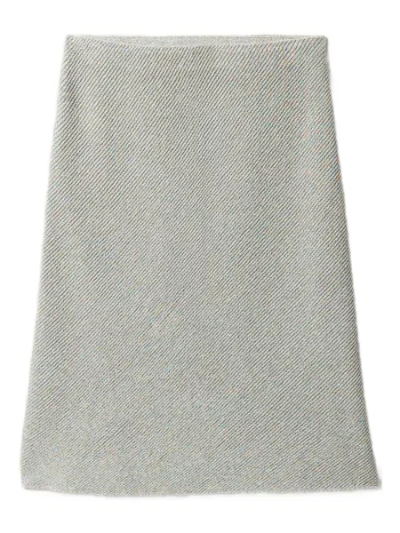 Fustă Miu Miu tricotate gri