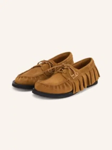 Jw Anderson Lodní Mokasíny S Volánky hnědá
