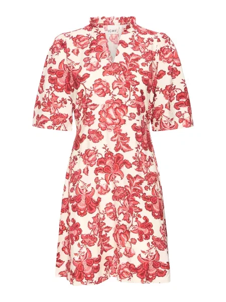 ICHI Rochie IHGILVIS / roșu / roșu pastel bej