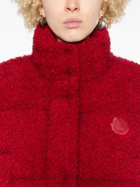 Geacă cu puf Moncler roșu