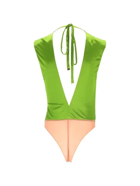 Body Elisabetta Franchi drapat verde