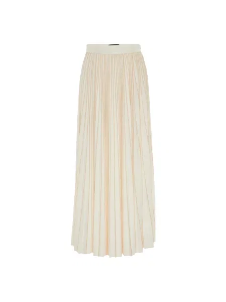 Spódnica plisowana Fabiana Filippi z dżerseju beżowa