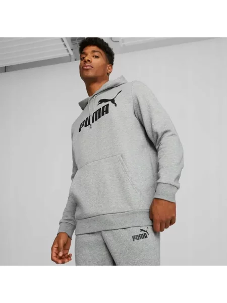 Bluza sportowa z kapturem dresowa PUMA ESS Big Logo czarna