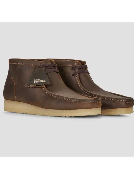 Členkové topánky Clarks Originals hnedá