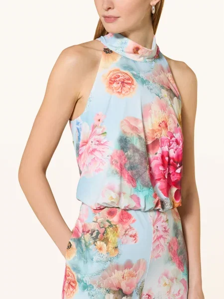 V By Vera Mont Kombinezon Z Dżerseju blau zielony