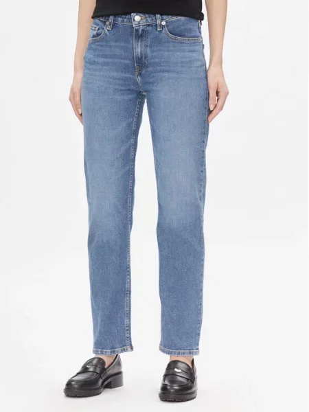 Tommy Hilfiger Blue Straight Jeans niebieskie