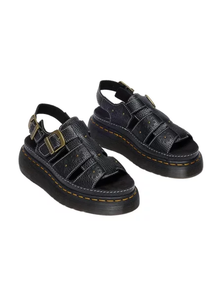 Кожаные босоножки Dr. Martens на платформе