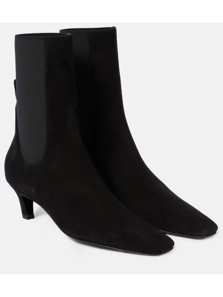 Cizme scurte Toteme din piele de căprioară negru