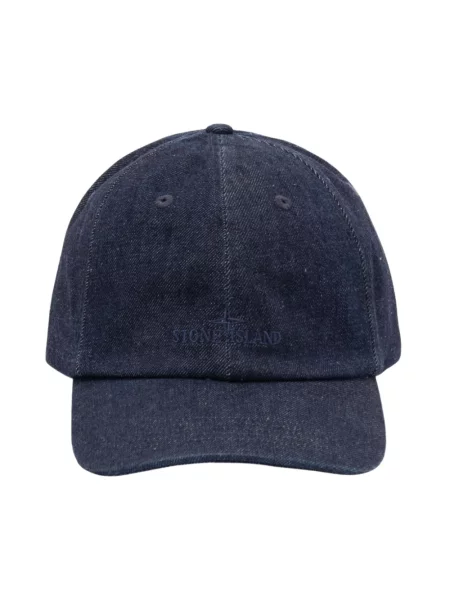 Czapka z daszkiem Stone Island z kamieniami niebieska
