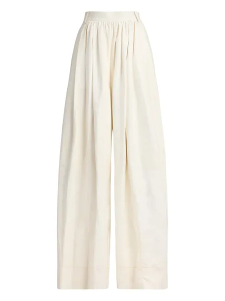 Pantaloni Ralph Lauren Collection plisate cu picior lat