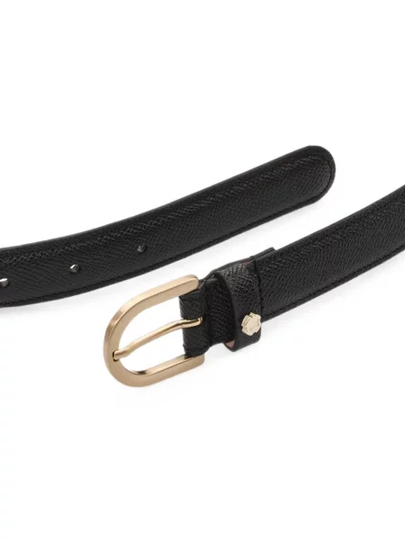 Cu centură curea Lottusse din piele negru