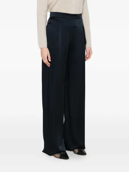 Pantaloni Max Mara plisate albastru