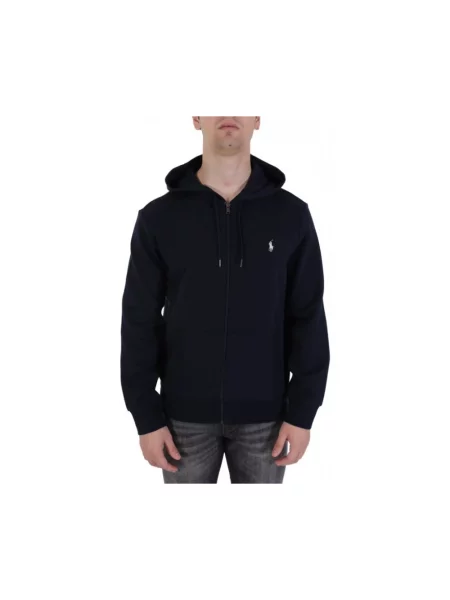 Polo Ralph Lauren bluza granatowy z kapturem gładka niebieska