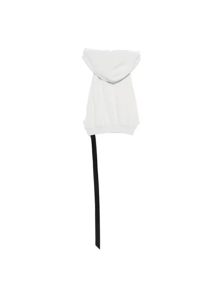 Bluza z kapturem Rick Owens z kapturem biała