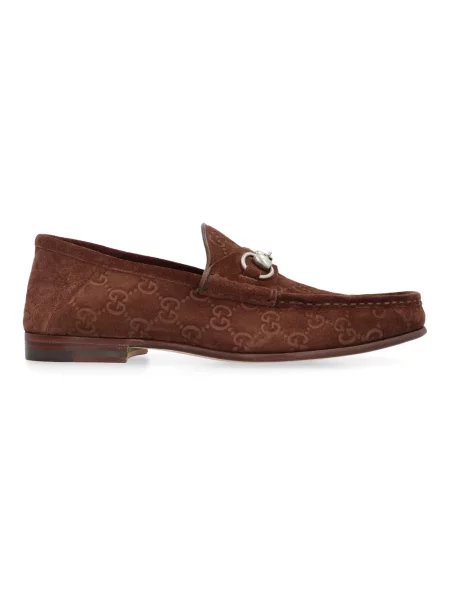 Półbuty Gucci zamszowe brązowe