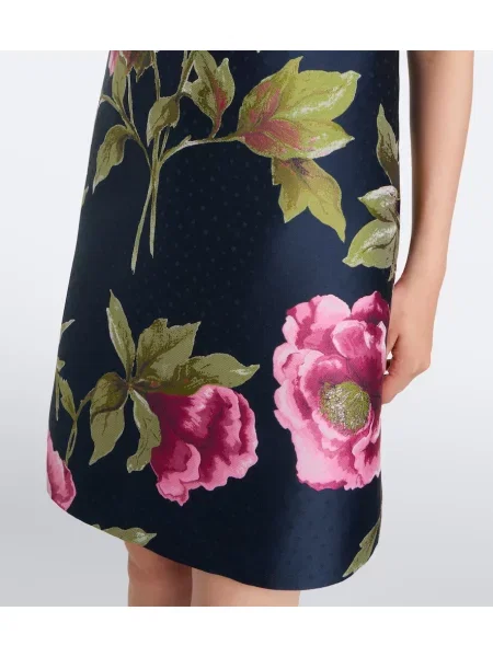 Rochie Carolina Herrera cu model floral din jacard