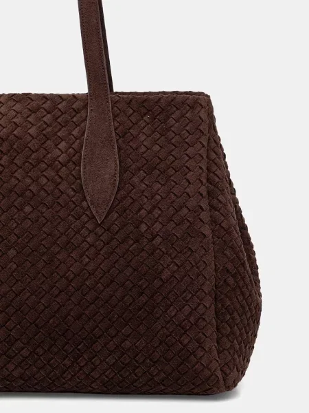 Műbőr shopper táska Answear.lab barna