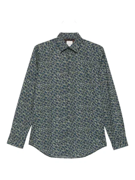 Cămașă Paul Smith cu model floral cu imagine albastru