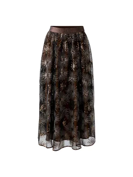 OUI spódnica midi rozkloszowana brązowy