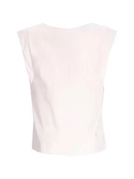 Tricou Boss cu volane alb