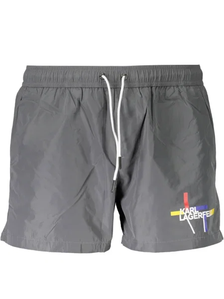 Plavalne hlačke Karl Lagerfeld Beachwear siva