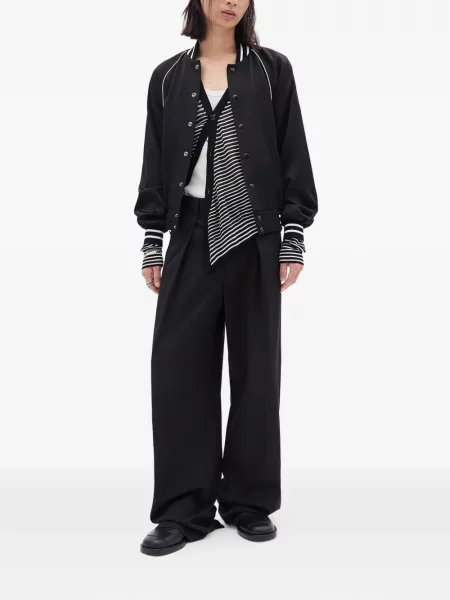 Pantaloni Ann Demeulemeester plisate negru