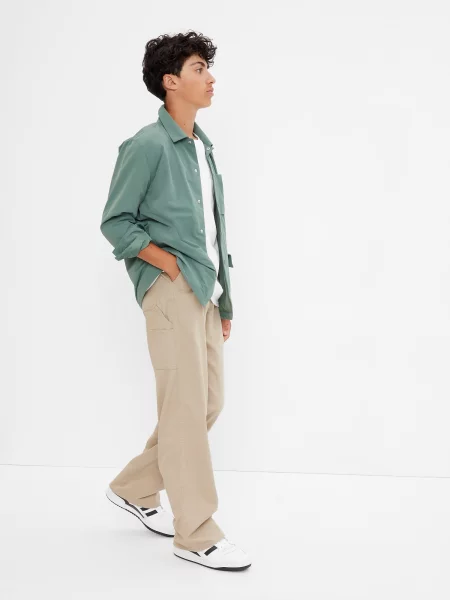 Pantaloni copii Gap negru