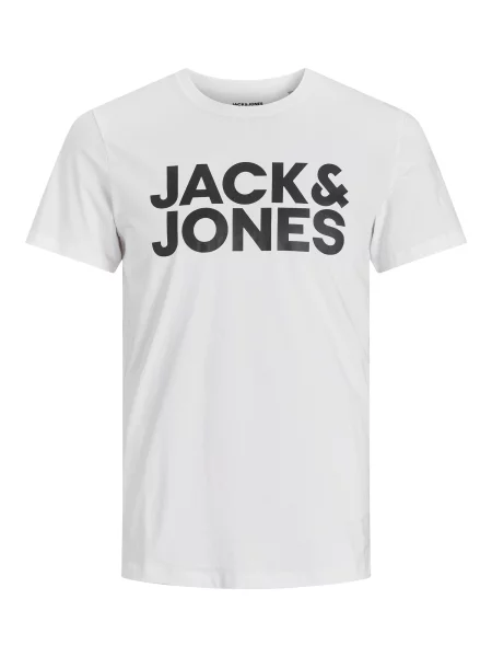 JACK & JONES Majica črna bela