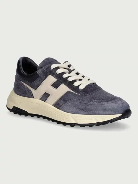 Hogan Hyperlight Allacciato H sneakers pánske semišové modrá