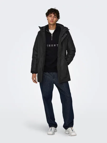 Zimska jakna Only & Sons črna