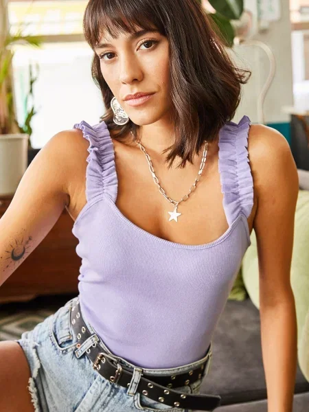 Ženski top Olalook ljubičasta